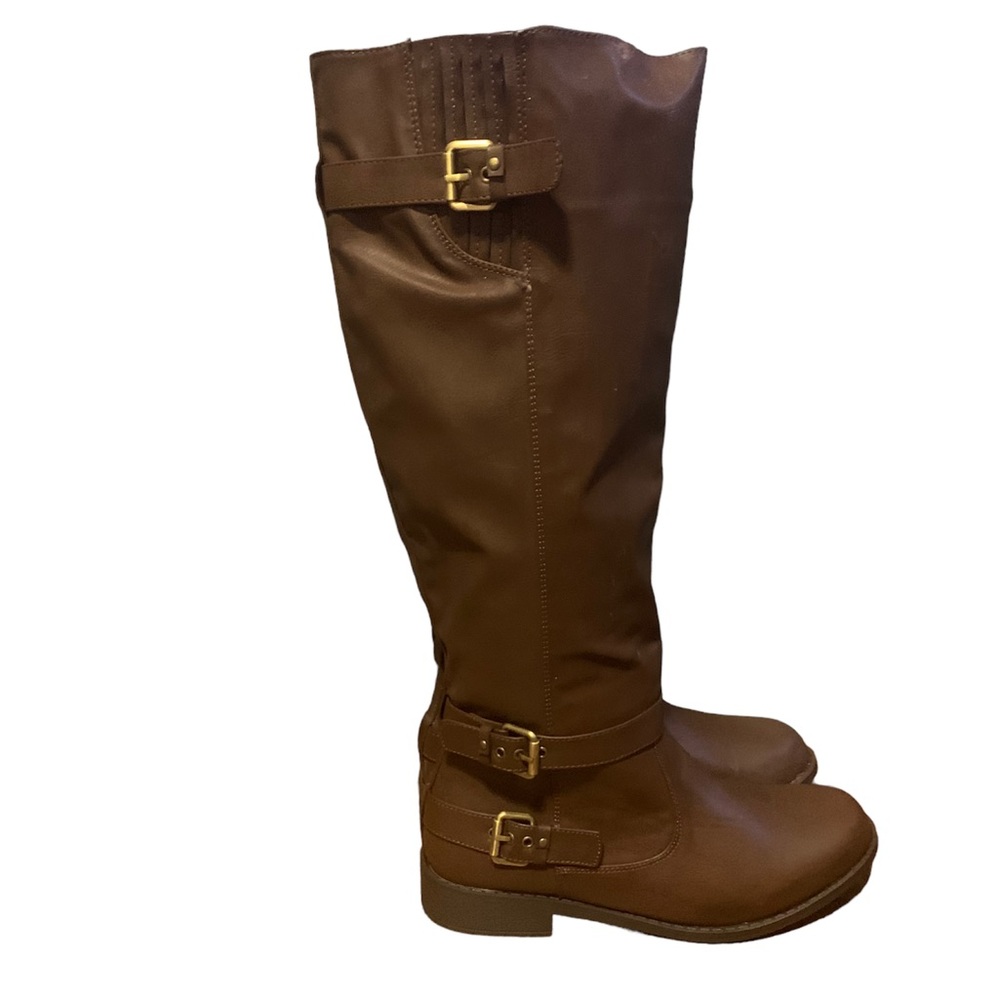 Brown tall boots